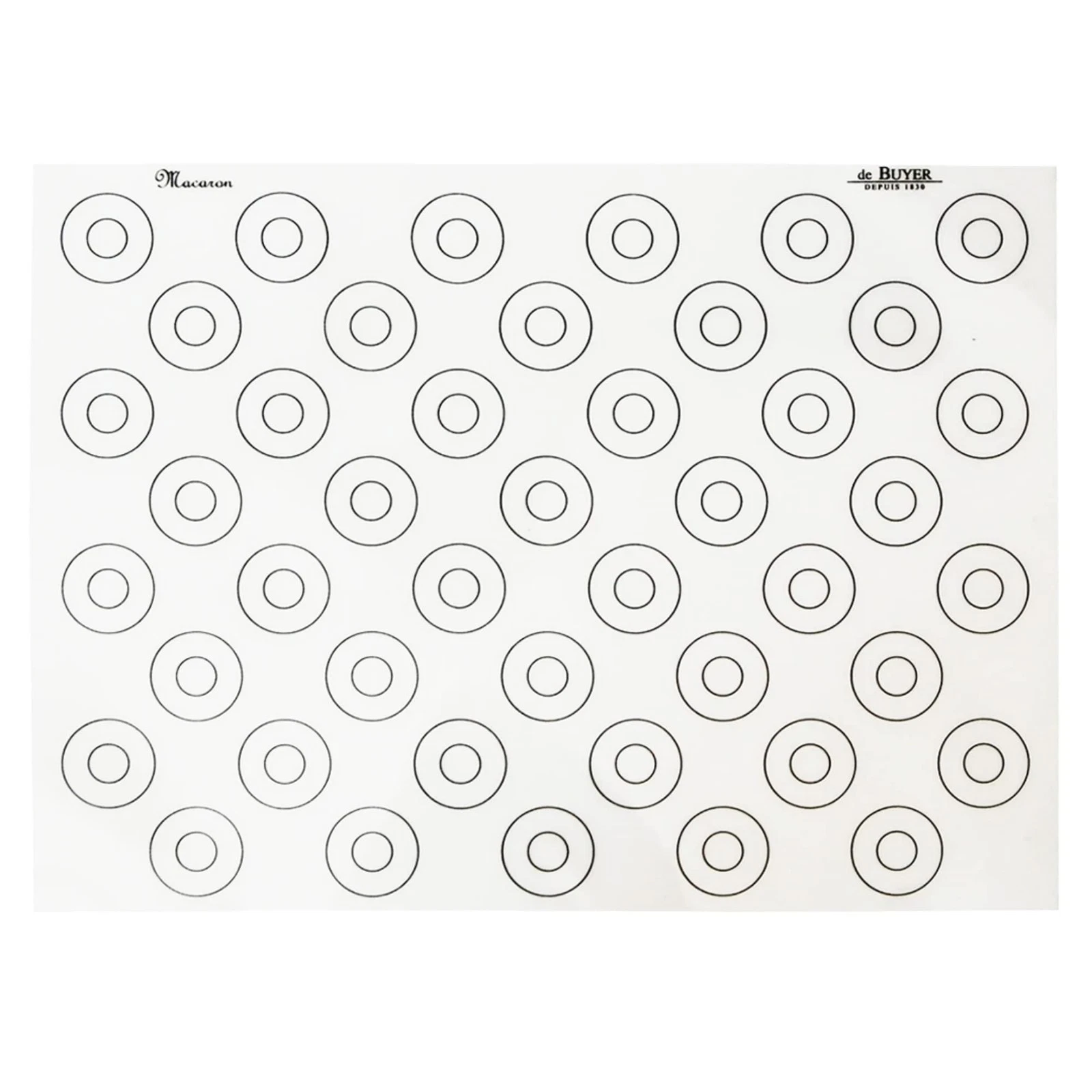 de Buyer Macaron Silicone Baking Mat 23.6” x 15.75” Perfect for Macarons & ...