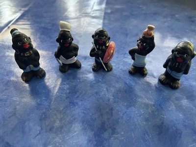 Terrakotta-Miniaturfiguren aus Spanien - 5 Krieger - ca. 6 cm - neu