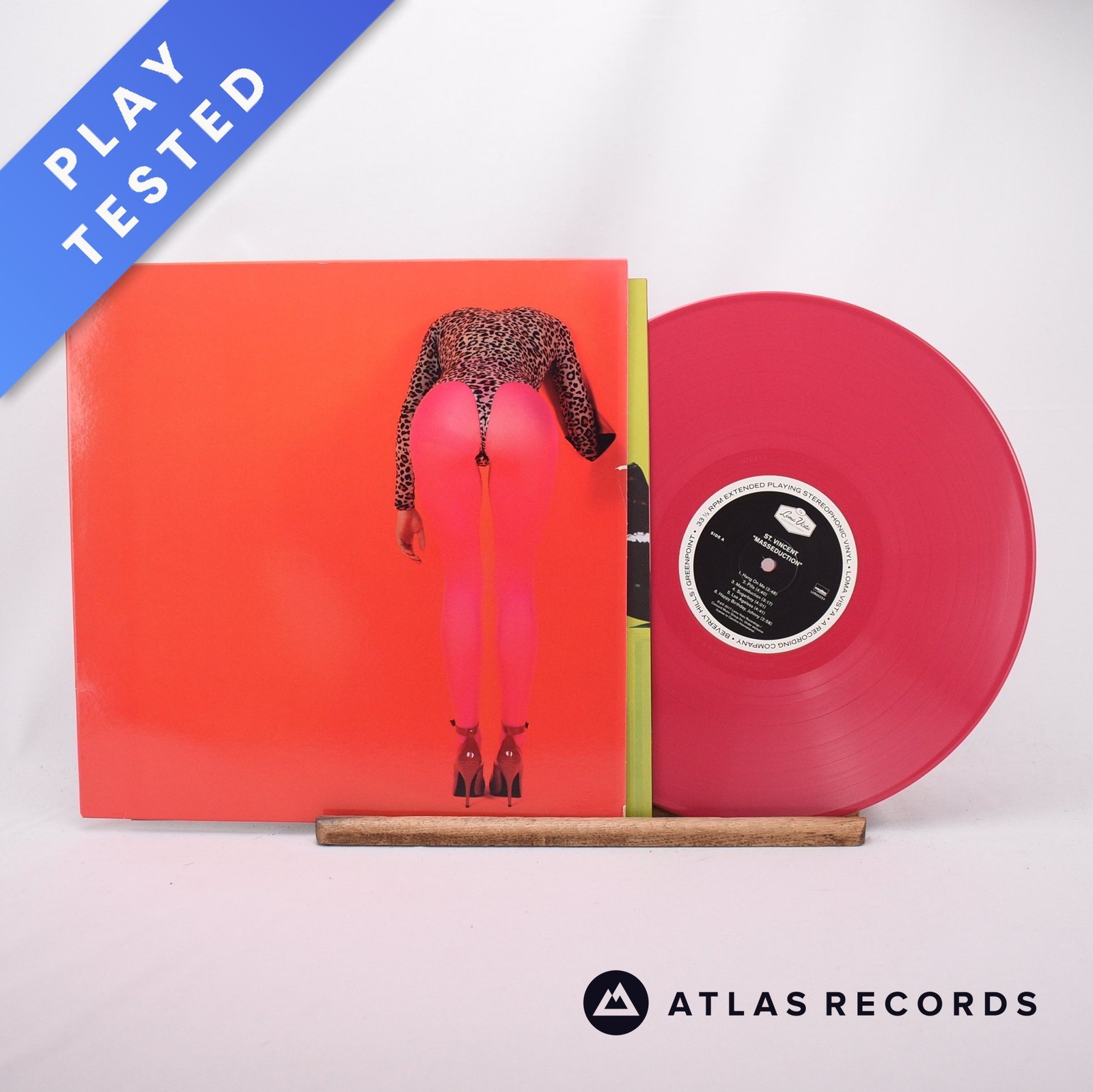 St. Vincent Masseduction -A -B Pink Poster LP Album Vinyl Record - EX/NM