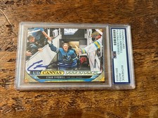 Ethan Cardwell IP Signed UD Young Guns Canvas Card PSA DNA Slab Sharks Auto