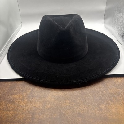 Restyle Moon Child  Style Wide Brim Fedora Hat Celestial Printed Design
