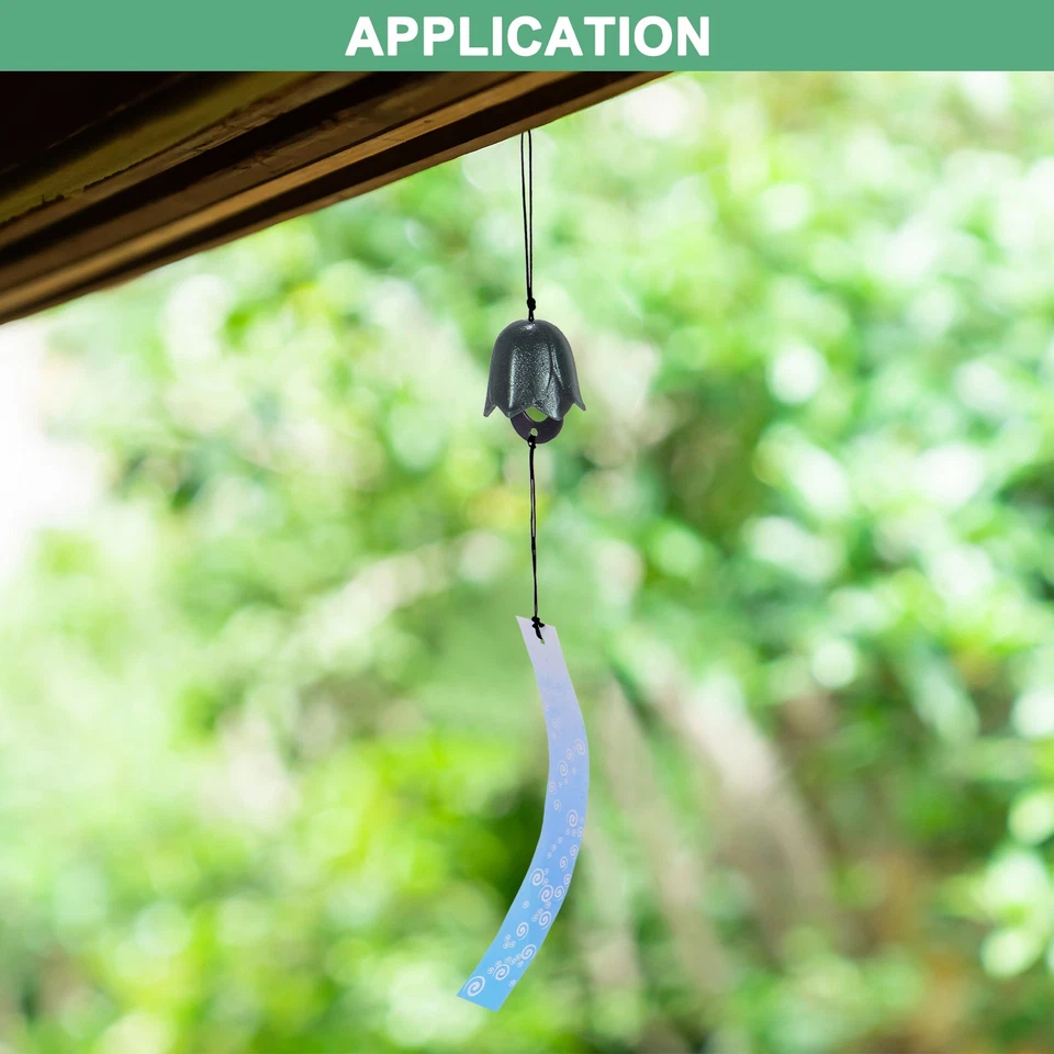 Japanese Wind Chime, Vintage Wind Chime Bell, Tulip Wind Chime[Green] - Image 4 of 4