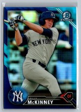 2016 Bowman Chrome Draft #BD-153 Billy McKinney Blue #/150 MLB Yankees