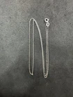 2.4g Vintage Sterling Silver 925 Cable Chain 18”-20” Jewelry lot P