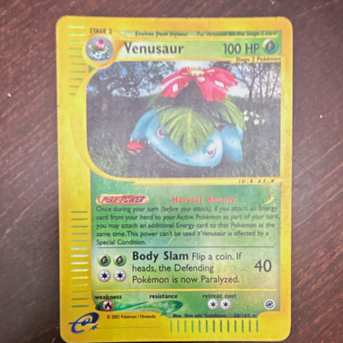 Venusaur 068/165 Expedition Base Set Reverse Holo Rare 100 HP 2002 Stage 2
