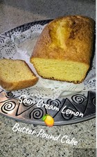  Homemade Sour Cream Pudding Lemon Butter Pound Cake Bread Loaf Cake. 8.5x4.5 