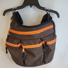Diaper Dude Brown Large Crossbody Diaper/Messenger Bag, Adjustable Strap