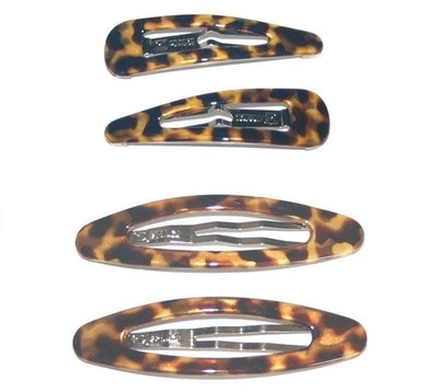 Charles Wahba Big Tortoise Snap Clip Oval Side Hair Pin  display picture 2