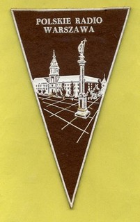 Vintage QSL pennant Radio Poland Wimpel banderin fanion