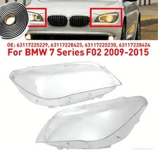 2pcs RECHTS LINKS Für BMW 7er F01 F02 09-15 Scheinwerfer Scheinwerferglas