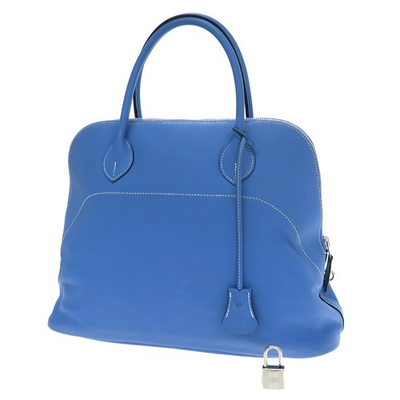 #ad Hermès Bolide Relax 35 2014 Blue Paradise Vache Kijiji Silver Hardware #SN172 $2739.37