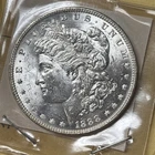 1888 Morgan Dollar BU Uncirculated Mint State 90% Silver Vintage Littleton Env