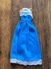 Vintage 1977 BARBIE Best Buy blue tricot SUNDRESS maxi dress #9963 w lace Mattel