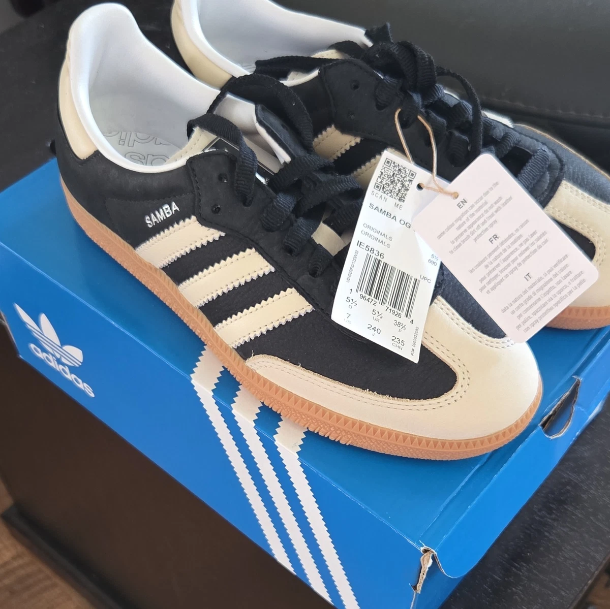 adidas Samba OG White Black Gum W | eBay