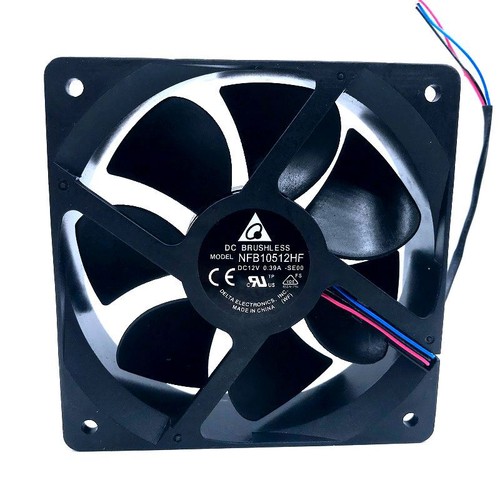 Cooling fan for Delta NFB10512HF -7F03 DC 12V 0.39A 3-pin 70mm 105x105x32mm - Picture 7 of 10