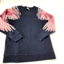 Marcelo Burlon Women's Size XS Wings Sweatshirt Black