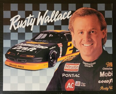 1993 RUSTY WALLACE NASCAR #2 MGD PONTIAC GRAND PRIX 8 × 10 HERO