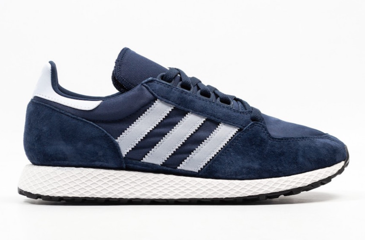 adidas forest grove grey navy