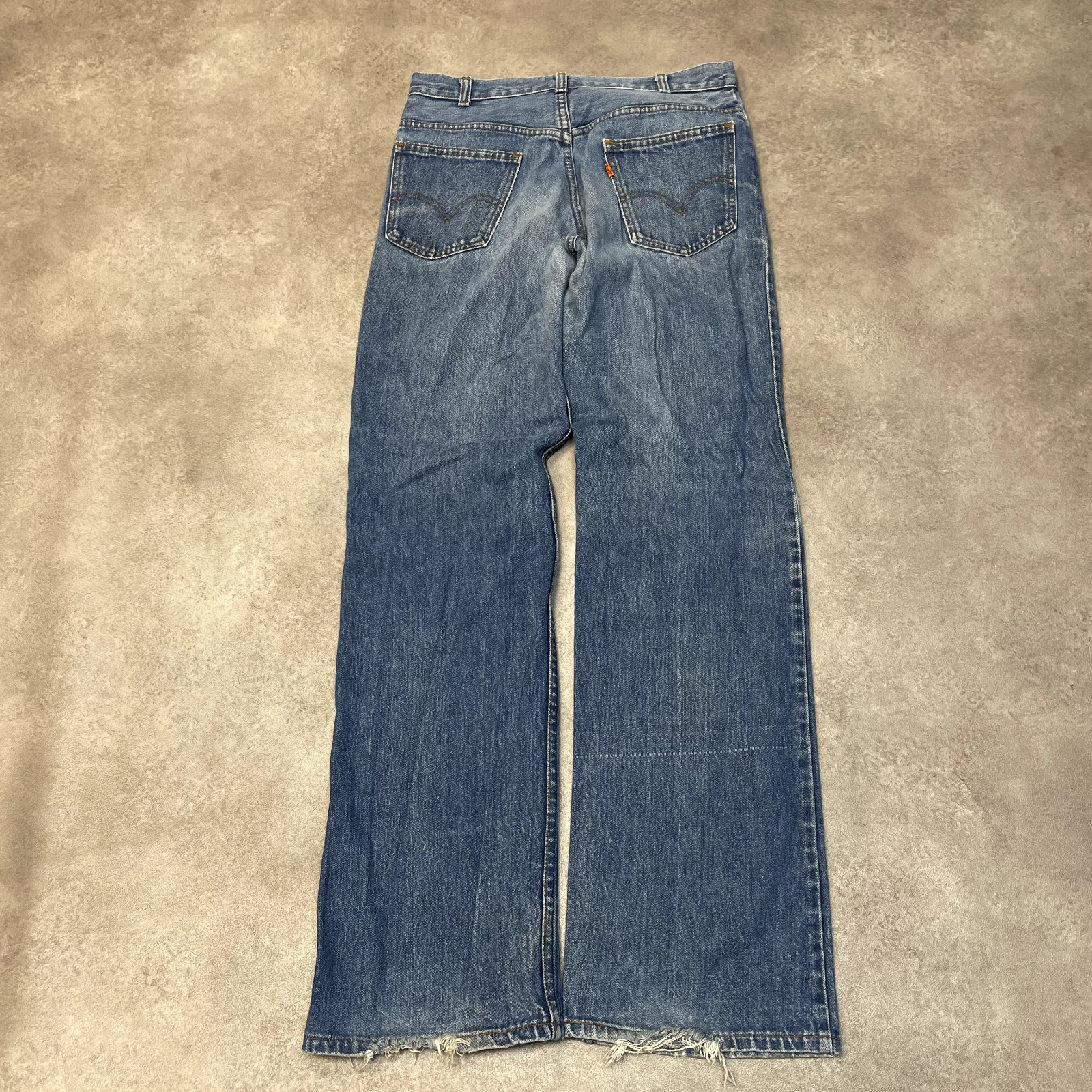 Levis Jeans 90s Denim Womens USA Carpenter Workwear Trousers, Washed Blue, 32” image 6