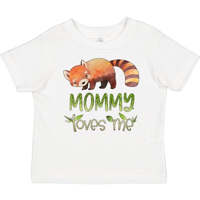Inktastic Mommy Loves Me Cute Red Panda Baby T-Shirt Animals Mom Mother Mama