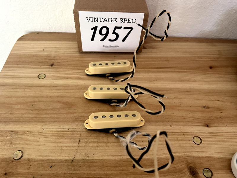 Vintage Spec 1957 Fender Strat Pickups Clone by Tone Specific. Buddy Guy Year.