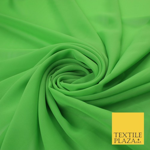 70 COLOURS Plain Dyed Chiffon Fine Soft Georgette Sheer Dress Fabric 57" Wide - Picture 101 of 209