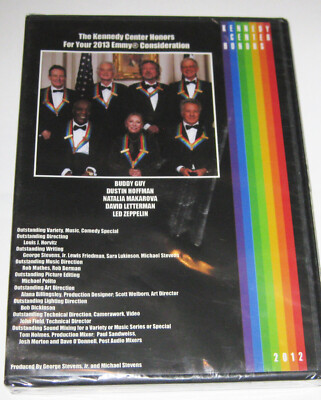 KENNEDY CENTER HONORS DVD Led Zeppelin, Buddy Guy, DAVID LETTERMAN, 2012 Sealed