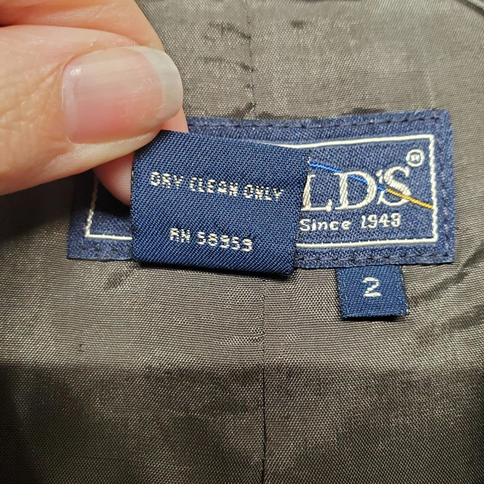 Chaqueta Harolds Mujer 2 Marrón Blazer Mezcla Lana Cremallera Manga Frontal Carrera Informal Foto 4 de 4