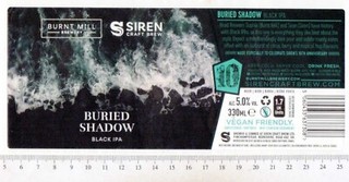 UK Beer Label Siren Brewery Berkshire Buried Shadow
