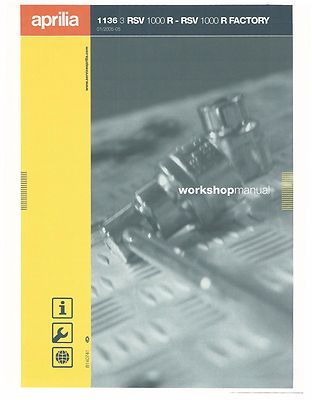 Aprilia Service Chassis Manual 2005 RSV 1000 R & RSV 1000 R FACTORY