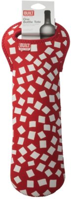 BUILT Red Confetti Wine Tote Bag - Rot / Weiß
