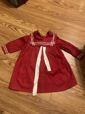 vintage girls dress red size 3 anee k