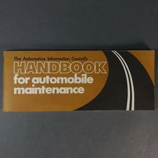 1973 Automotive handbook for automobile maintenance.