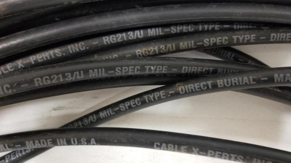 RG213 XS66 MIL-SPEC Cavo Alimentatore Coassiale Bassa Perdita 50 - Foto 13