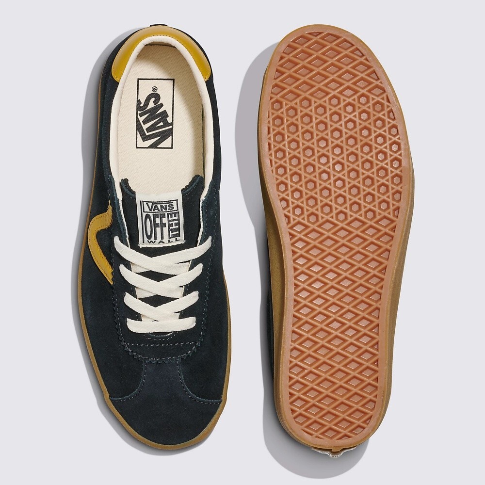 国内配送 VANS SPORT LOW GUM POP BLACK/YELLOW New Vans Sport Low Gum Pop Black/Yellow Sneakers Low-Top