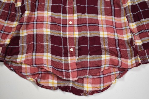 Old Navy Girl's Youth Multicolor Plaid Long Sleeve Button-Up Casual Shirts (14) - Picture 3 of 7