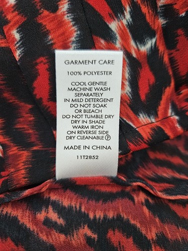 DIANA FERRARI Red Leopard Shirt, As New, 14 - Picture 8 of 9