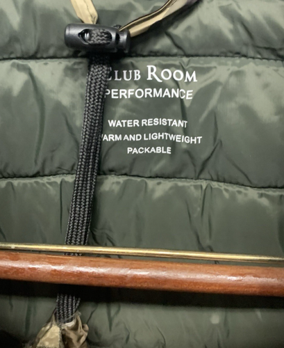 Club Room NEW Macy's Medium Mens Quilted Packable Puffer Vest Camouflage Green - Picture 2 of 7