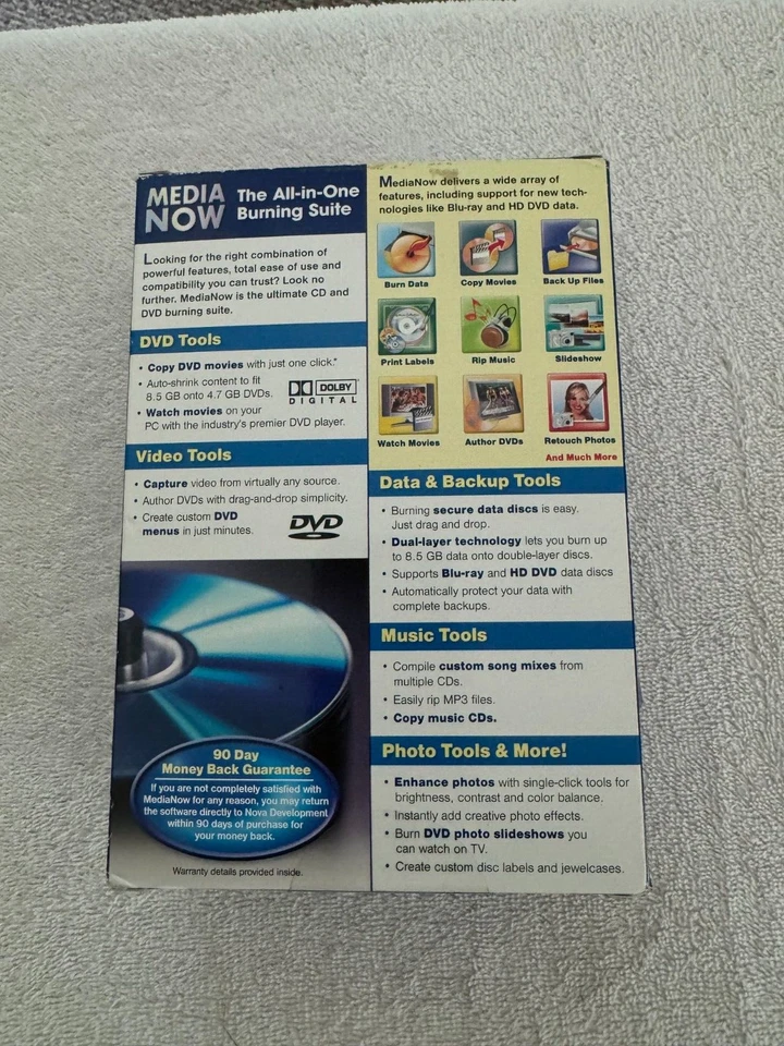 Media Now CD/DVD Burning Suite - CD/Manual in Original Box!!!! - Image 2 of 2