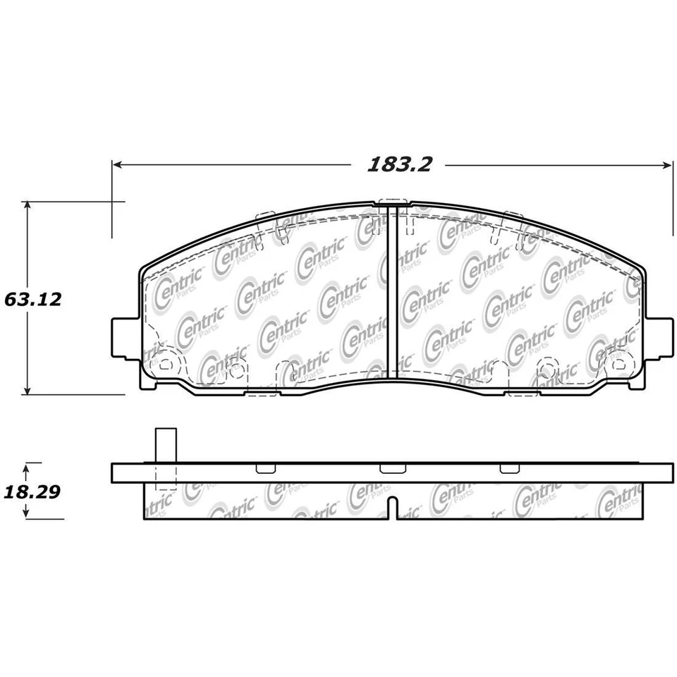 Pastillas de freno delanteras traseras de cerámica para Chrysler Town Country 2012 2013 2014 2015 2016 Foto 2 de 4