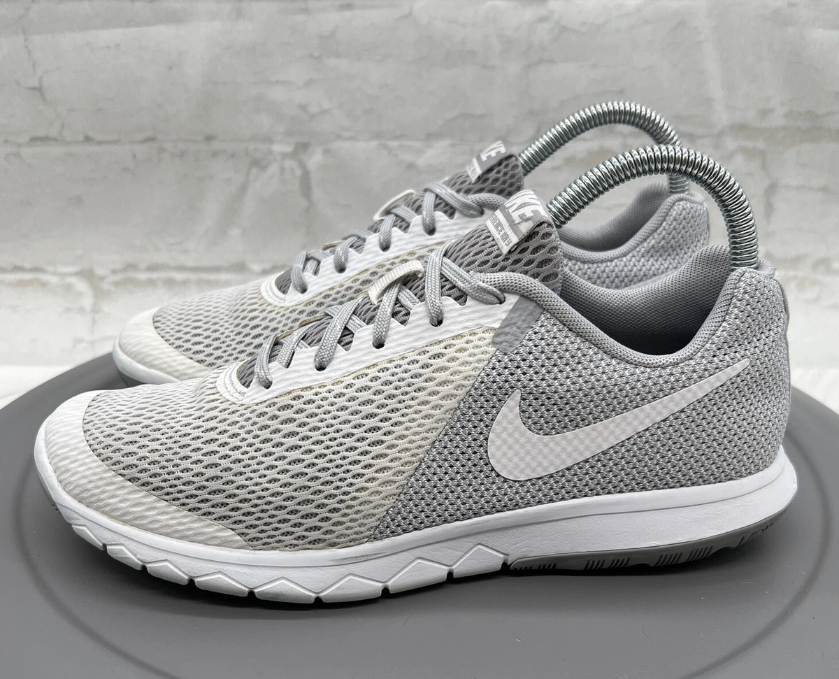 Nike Shoes Flex Experience RN5 Womens 8 White Gray Athletic Running Sneakers