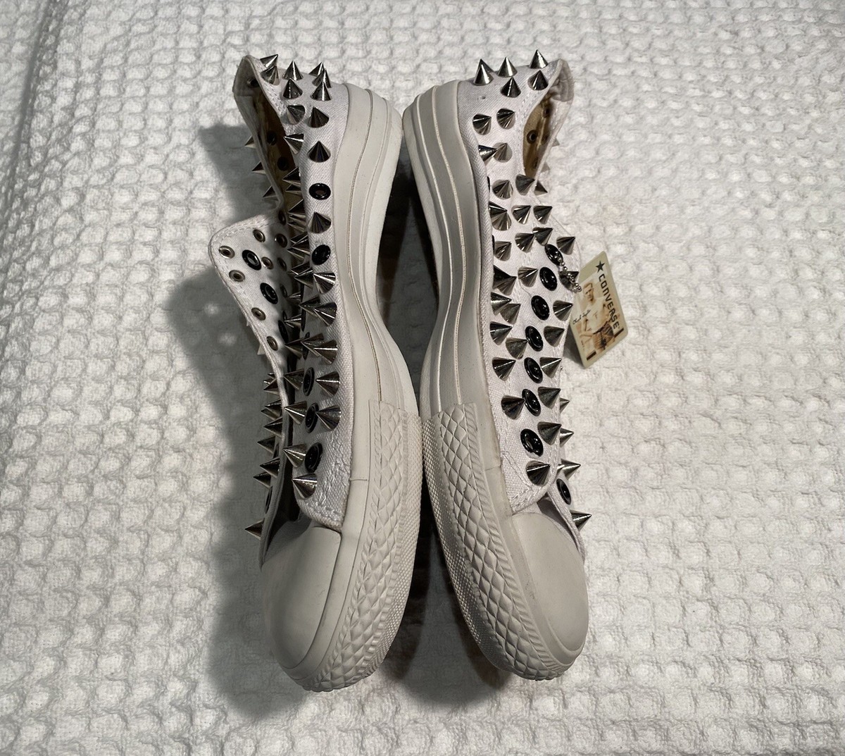 CONVERSE Chuck Taylor Studded Low Top Sneakers White Metal