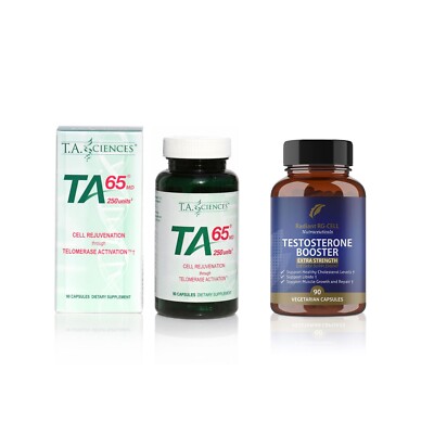 TA-65 1 bottle 250U 90 caps/FREE Natural Testosterone Booster
