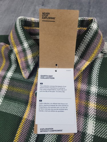 NEW The North Face Flannel Shirt Jacket Men’s M Green Shacket Valley Twill Plaid - Picture 8 of 17