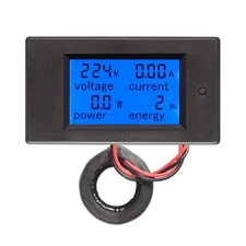 HiLetgo Digital Multimeter AC 80-260V 100A PZEM-061 LCD Display Digital Curre...