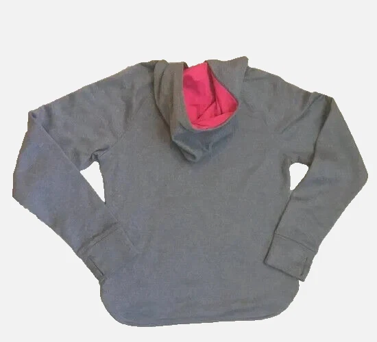 VETEMENTS ATHLETIC WORKS Felpa con Cappuccio Pullover Canguro Tasche Grigio Ragazze XL (14 16)