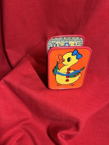 Accordion Vintage Kids Music Maker Toy Red Duck Paper Works Rare Party Favor - Picture 3 of 6