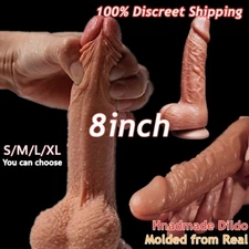 Dildo Anal Realistic Liquid Silicone Penis Suction Cup Sex Toys Women Men Adult