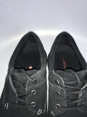 Merrell Men\'s World Vue Suede Size 9.5 Black  Shoes Lace Up Merrell World Vue Brown Suede Leather Black Slate Lace Up  main image 3
