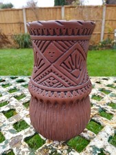 Vintage Six Nations Mohawk Pottery Vase Canada Indigenous Folk Art Marked